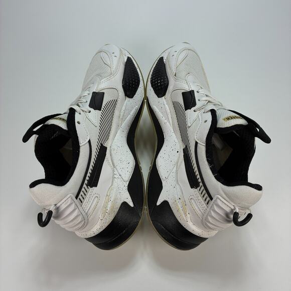 Puma RS-X Final Round Lace Up White Black Running Shoes 389823-01 Youth Size 6.5 - Picture 7 of 11